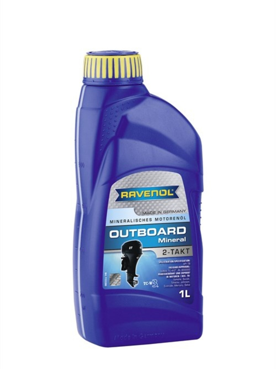 Моторное масло для 2Т лод.моторов RAVENOL Outboard 2T Mineral ( 1л)